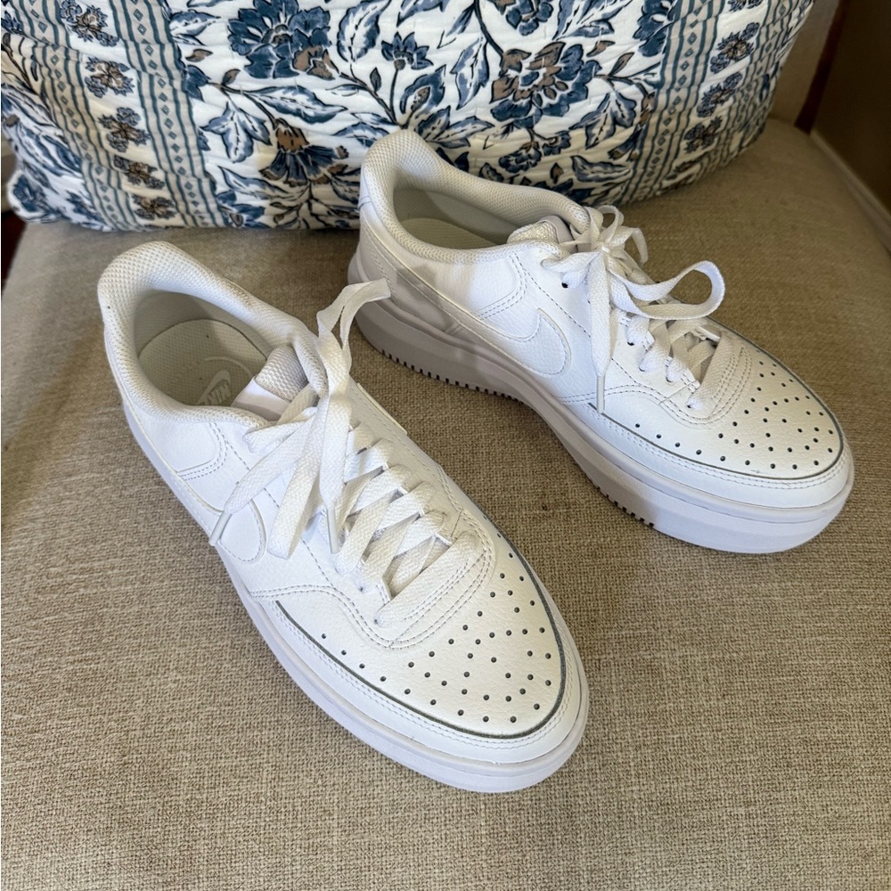 White Nike Court Vision Low (Women’s)
